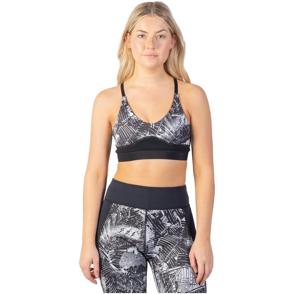 2025 Gul Sutiã Luna7 Sup Feminino La0303-c1 - Broken Palm / Preto